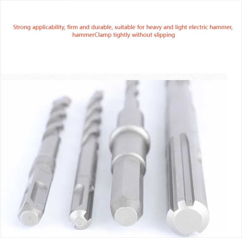 BOMI BMBB-31 milling tools  hss drill manufacturers Carbide Single Tip S4 Flute SDS Plus Hammer Drill Bit set