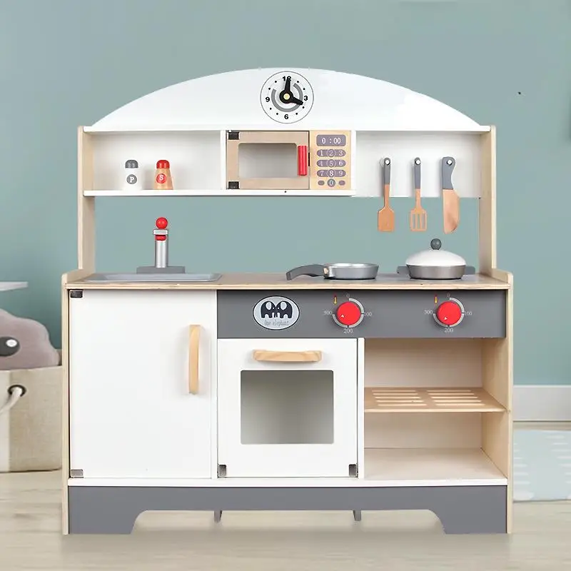 wooden kitchen toys pretend children play sets