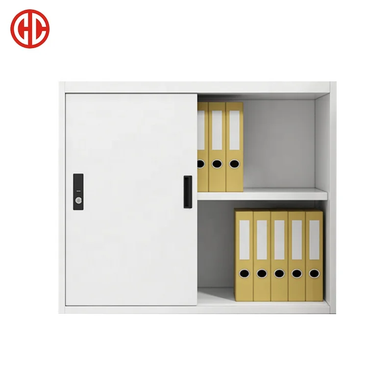 Metal steel with 2 Sliding  Doors Office Cabinet Document Filing Storage Cupboard Commercial Furniture File Cabinet