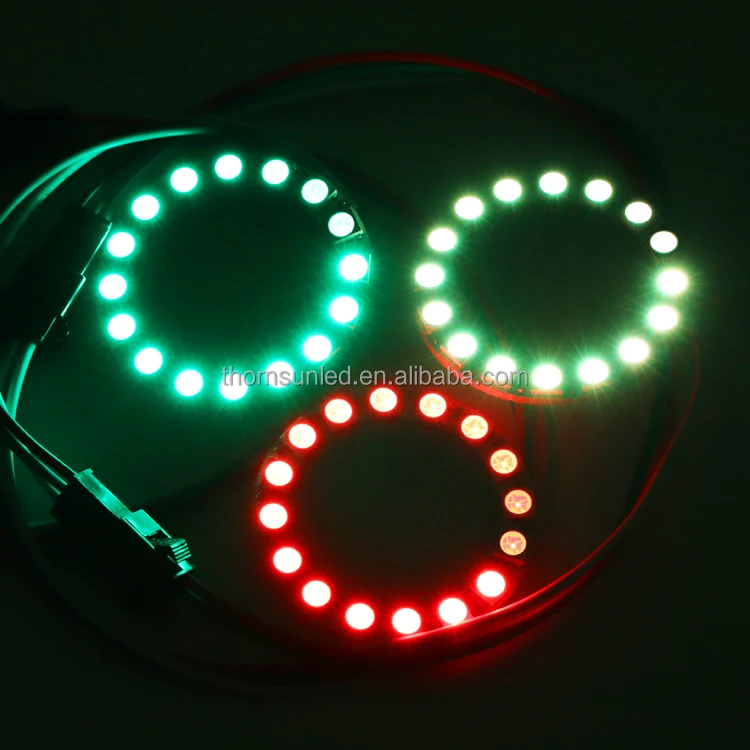 
drop ship 5v sk6812 led ring 16led ws2812b led ring rgb ws2812 led halo ring led 