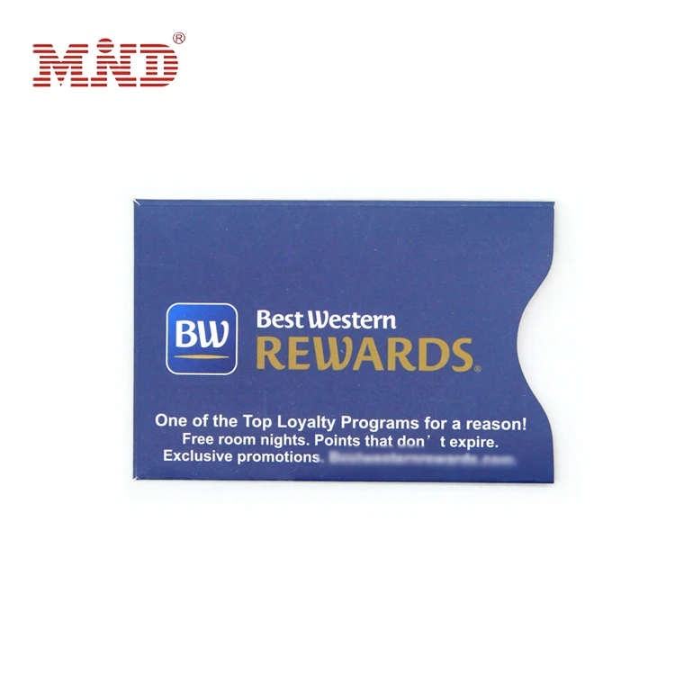 Hot sale rfid hotel key card envelopes access control card sleeves