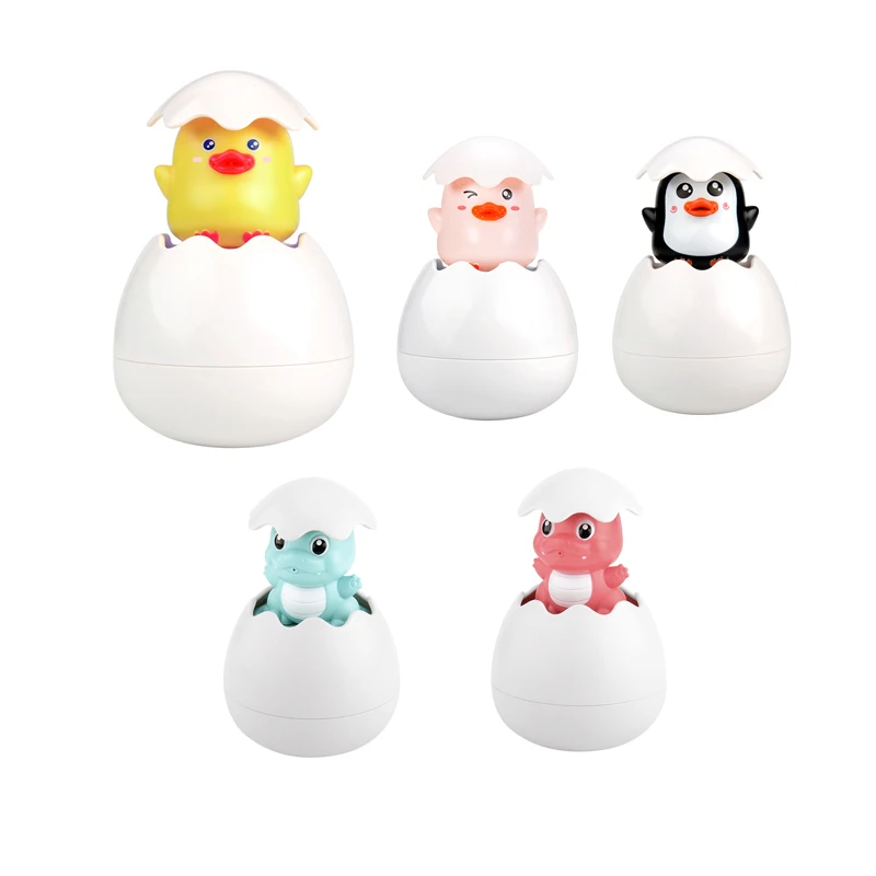 Baby Bath Toy Spray Water Dinosaur Duck Egg Shower Toy Bathtub Toy For Toddlers