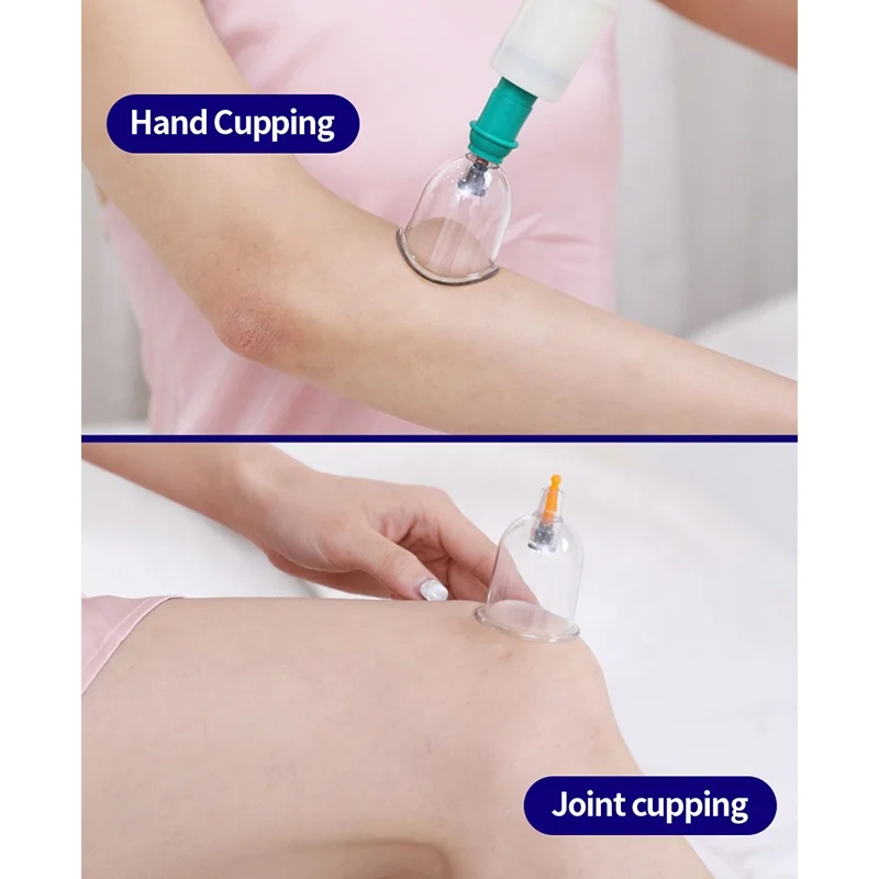 Wholesale Chinese Factory Silicone Facial Cupping Therapy Massage Set Vacuum Cans 12 pieces Cuping Hijama Cups