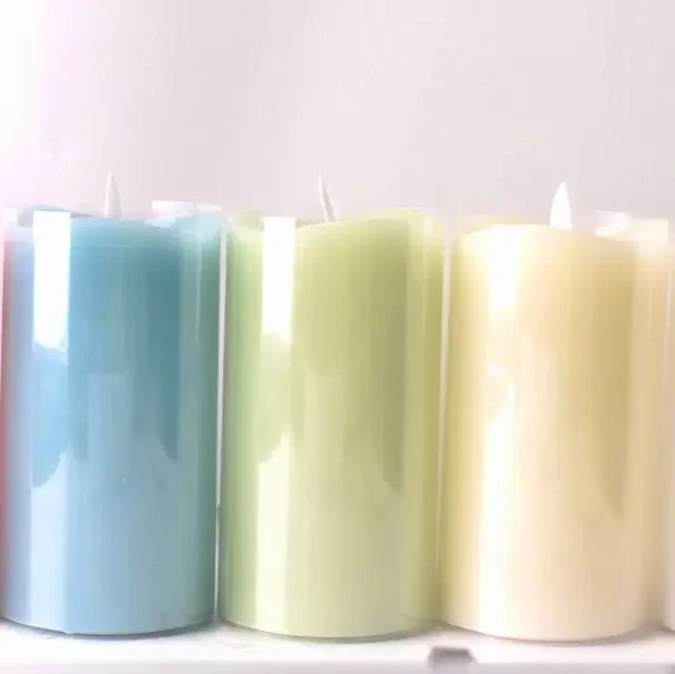 wholesale custom gold metalline led candle with battery and control