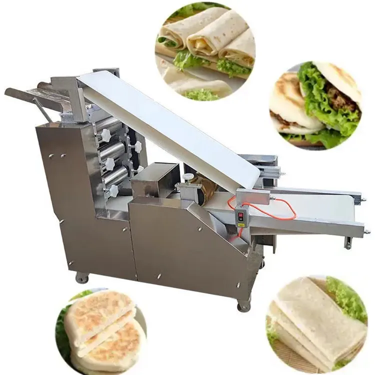 New Style India Turkisj Arabic Pita Bread Making Machine/pizza press skin dough sheeter pita bread roti maker