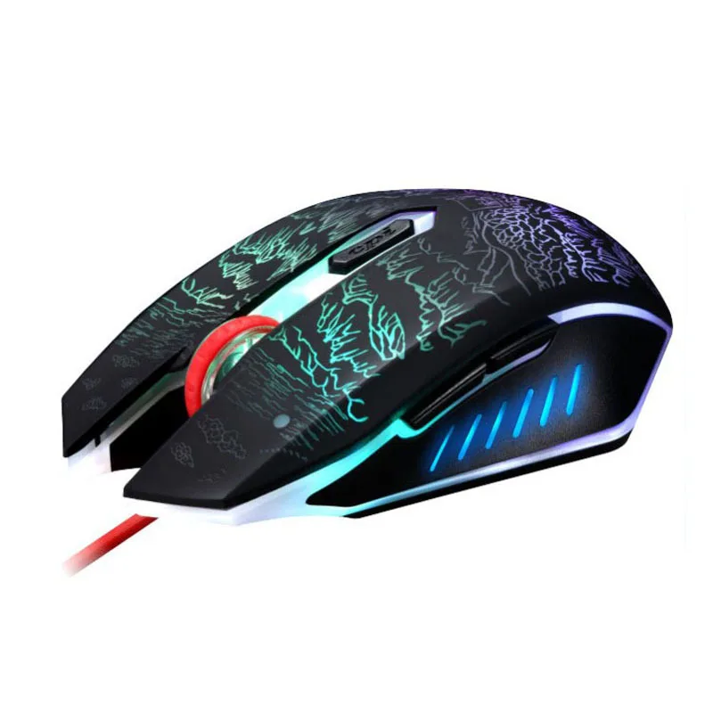 New design price luminous colorful LED Backlight DPI 1200/1600/2400 Interface USB 1.45m wired mouse optical
