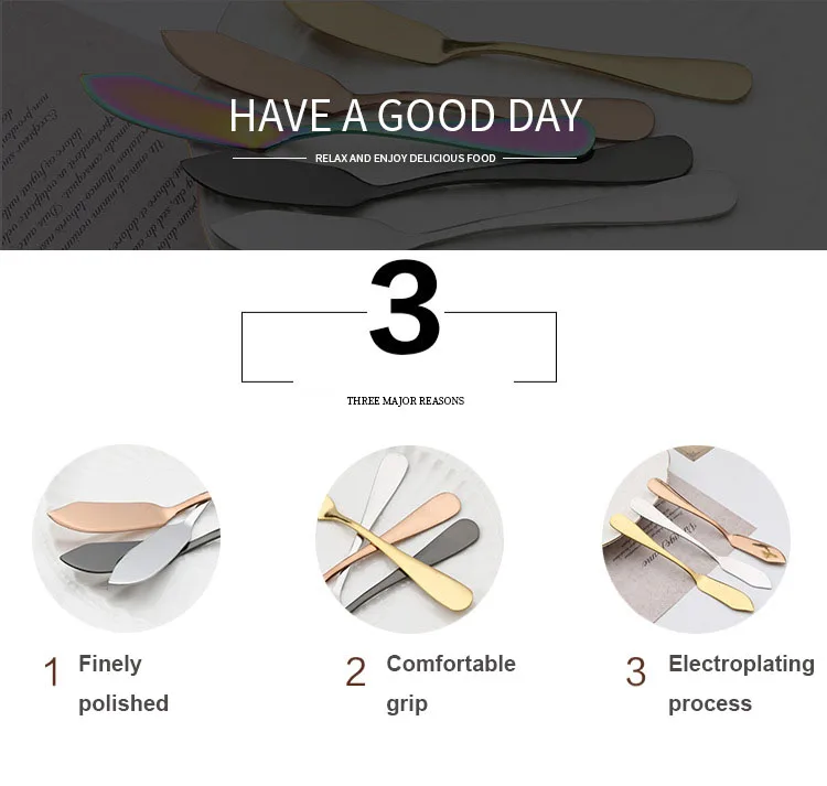 Недорогой цветной нож для масла из нержавеющей стали разбрасыватель масла нож для завтрака хлеба