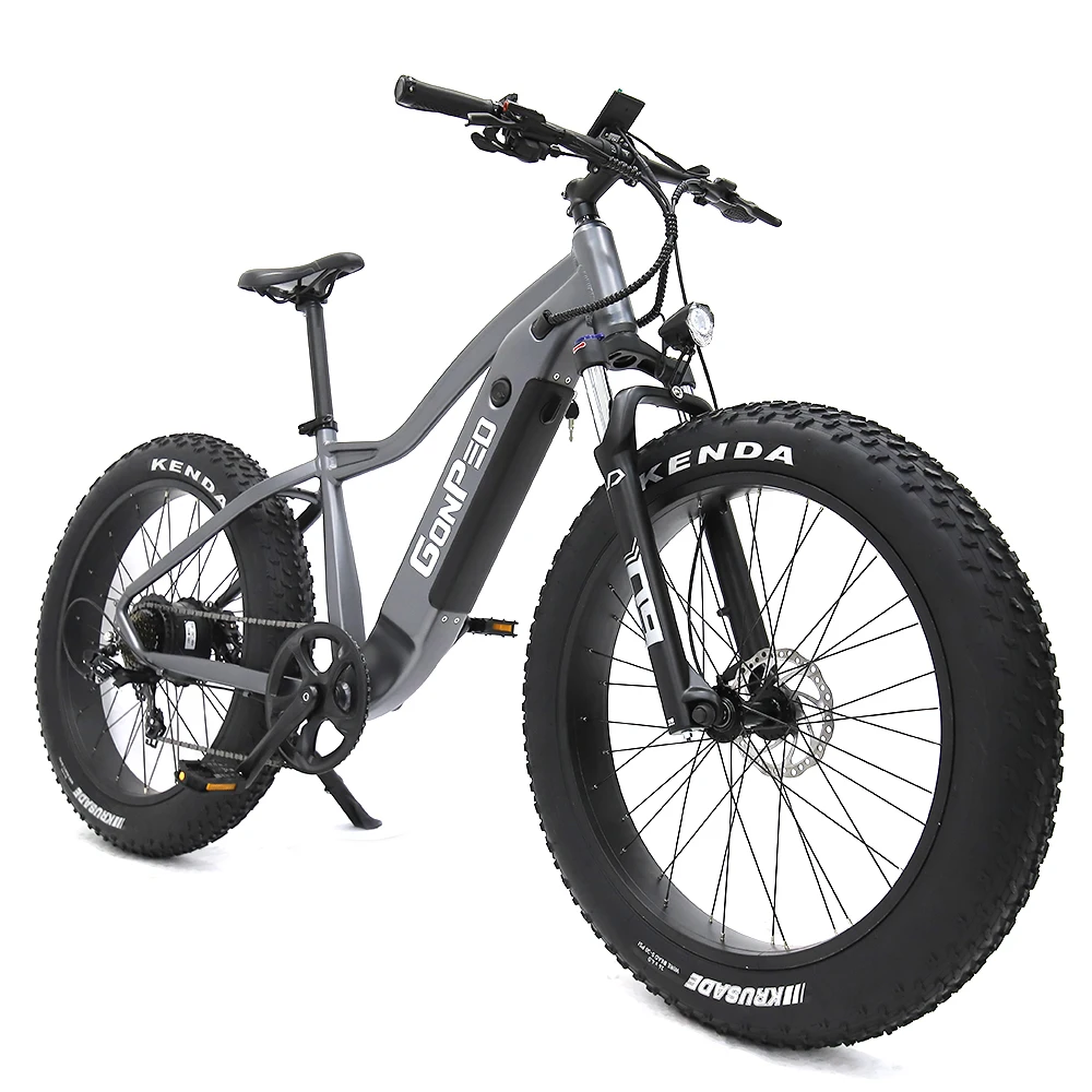 500w 48v Brushless Motor 26 inch Fat tire  electric bike hardtail for men city ebike