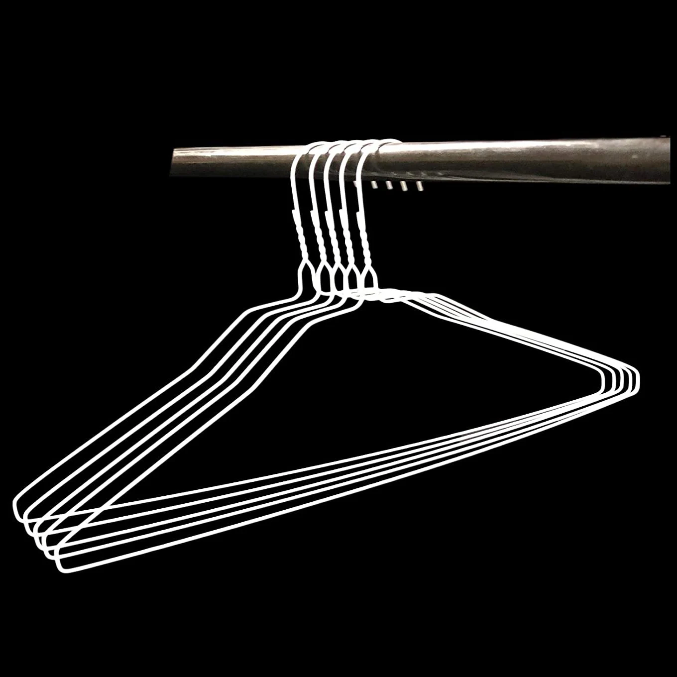 16' Laundry Wire Clothes Hanger Lightweight Dry Cleaner Hanger with blue white color