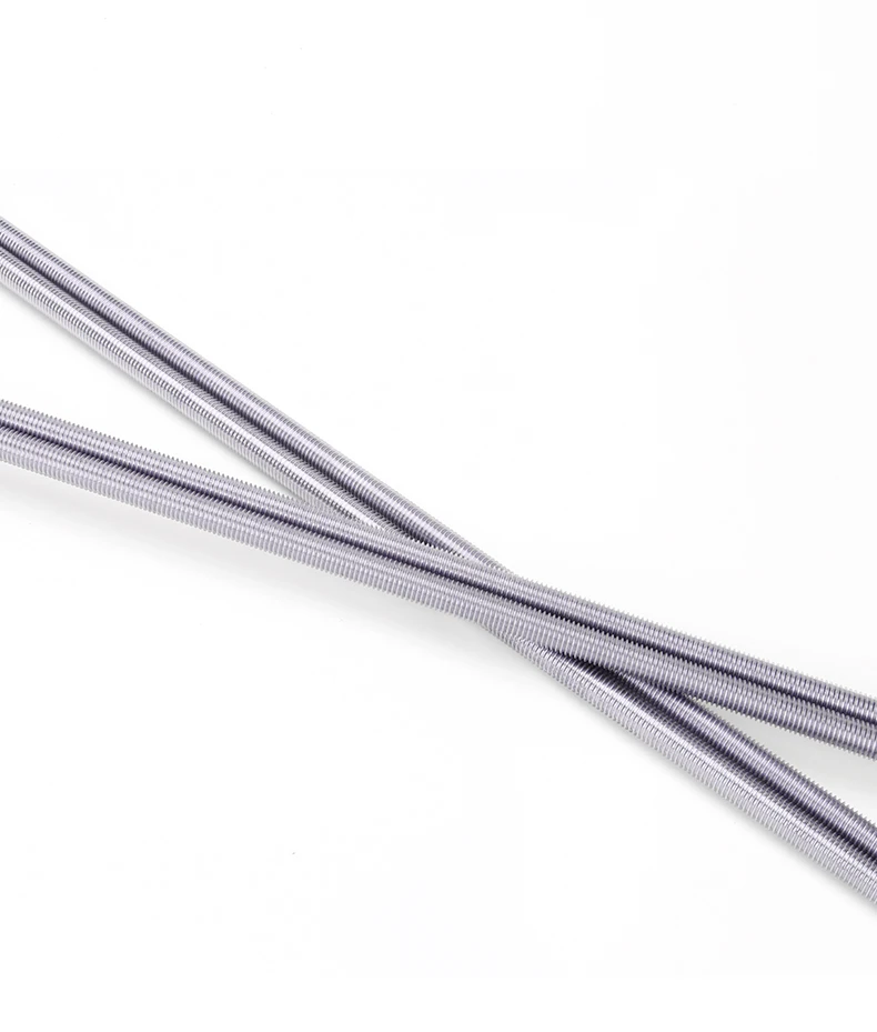 Din975 Din976 Full Acme Studs Carbon Steel Zinc Plated Grade4.8 Thread Rod