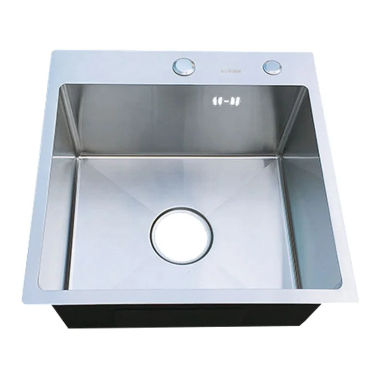 Philippines high quality handmade 304 stainless steel sink small kitchen single sink