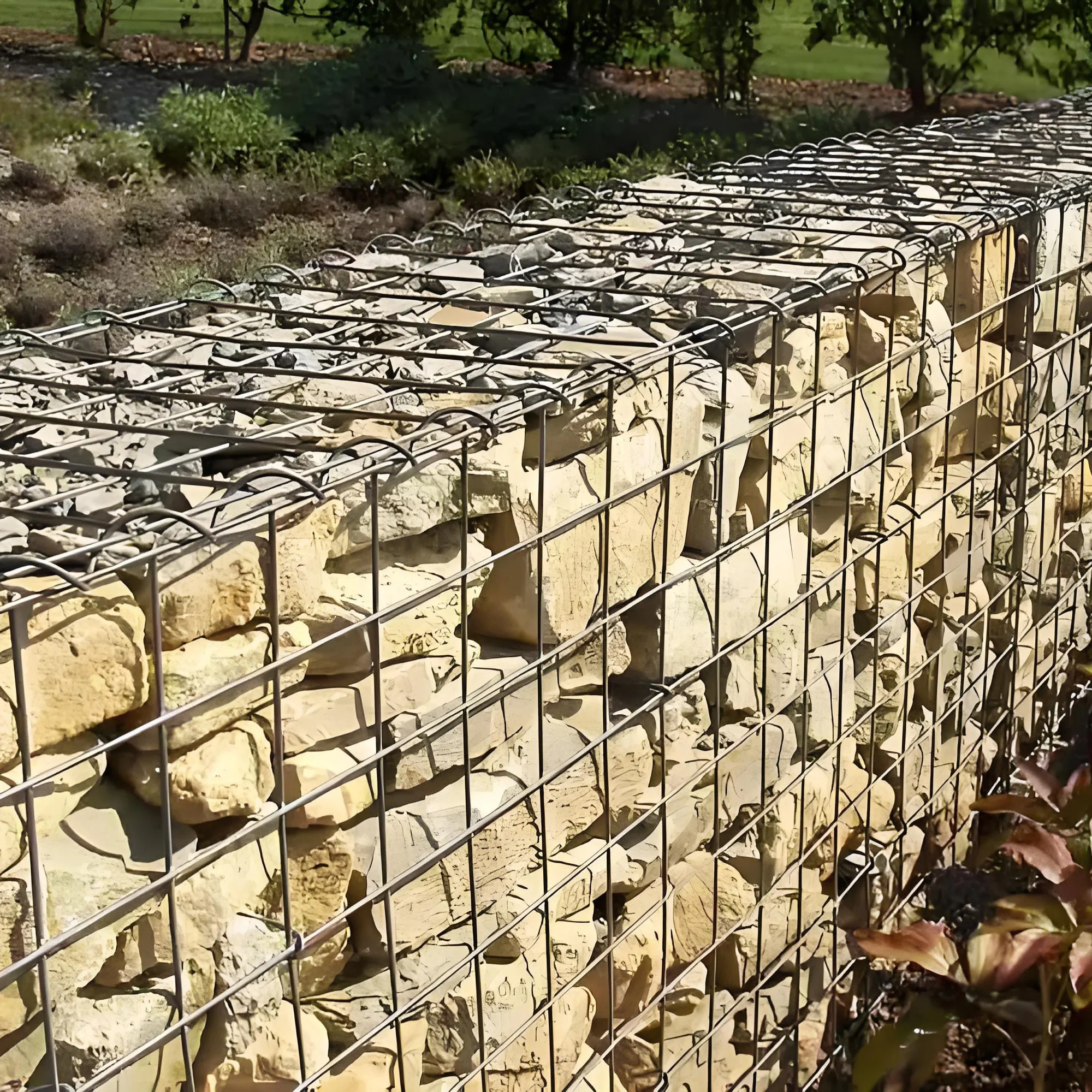 Hot Dipped Galvanized Gabion Basket Galfan Coated Welded Gabion Box For Retaining Wall