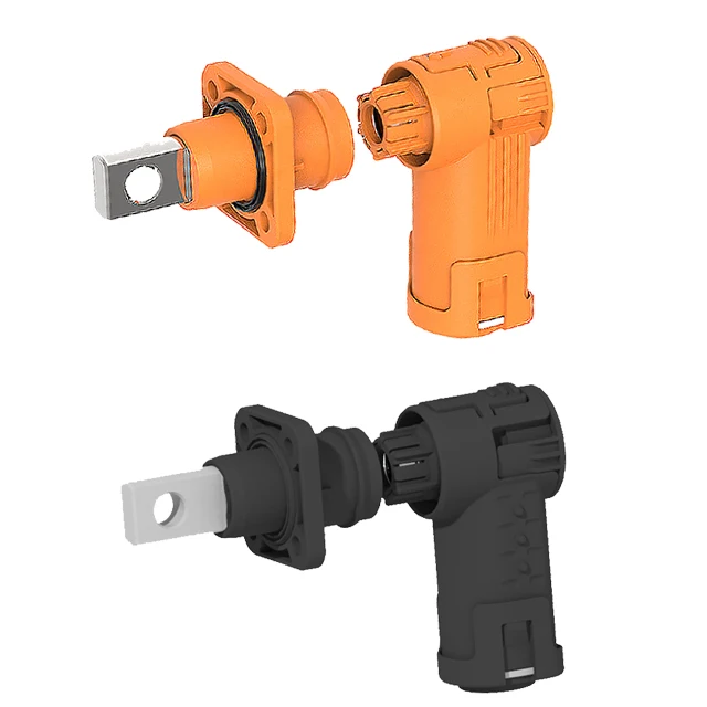 DC 35mm Battery Storage Connector 8mm Contact 200a 90 Degree