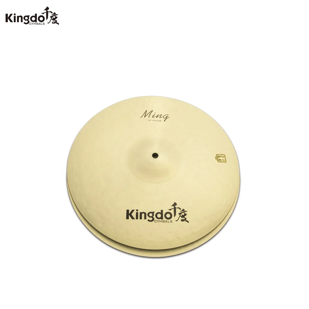 Strength seller Kingdo China factory price B20 14' Ming Hihat cymbal electric drum set lemon cymbal cymbal set