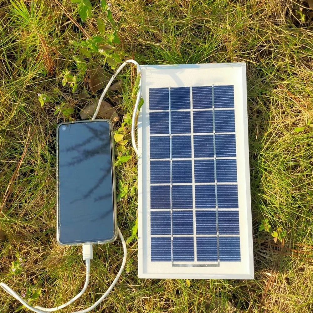 Portable Foldable Waterproof Solar Panel Charger Outdoor Camping Travel With Usb Connector For Mobile Phone Charging