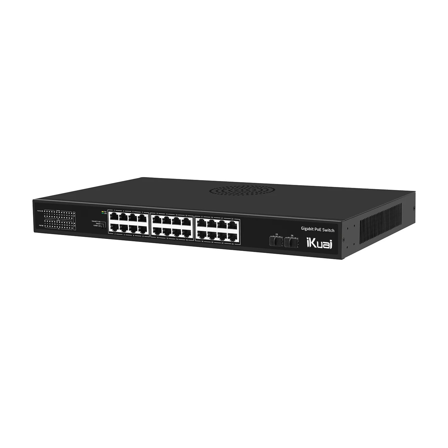 Factory ODM/OEM IK-J3126H 24 port industrial ethernet network switch poe gigabit Unmanaged Gigabit POE Switch 24 port  core sfp