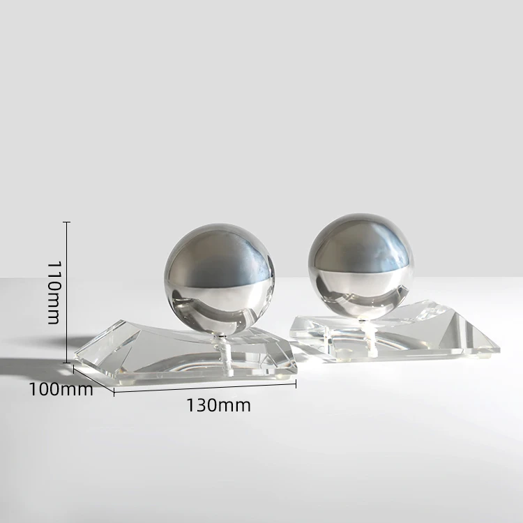 Modern Office Desktop Decorative Crystal Bookends Bookshelf Organizer Book Holder