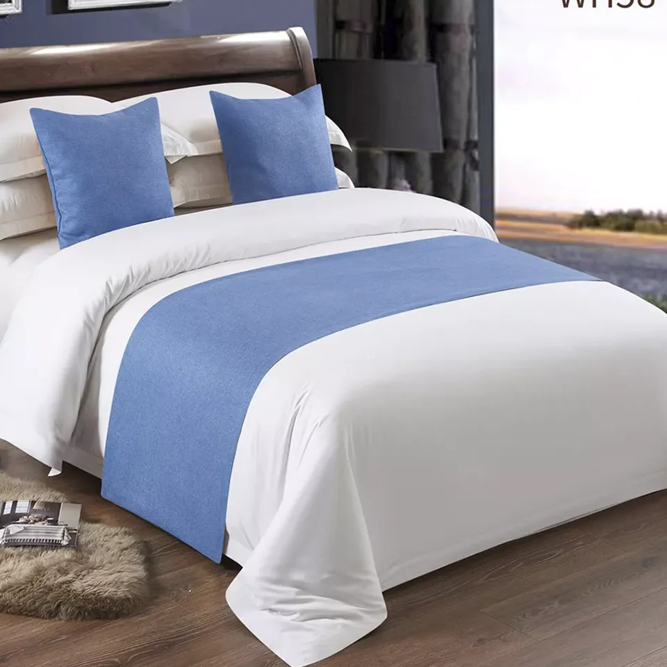 High Quality Comfortable Neat Breathable 100% Cotton Bed Sheets Hotel Bedding Set