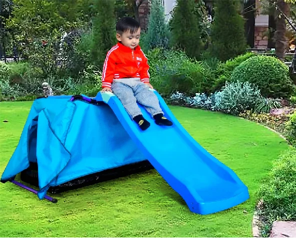 Outdoor New Style Children Non-Toxic Playhouse Safe Amusement Slide and Kids Climbing Frame Tent Indoor Plastic Slide Toy