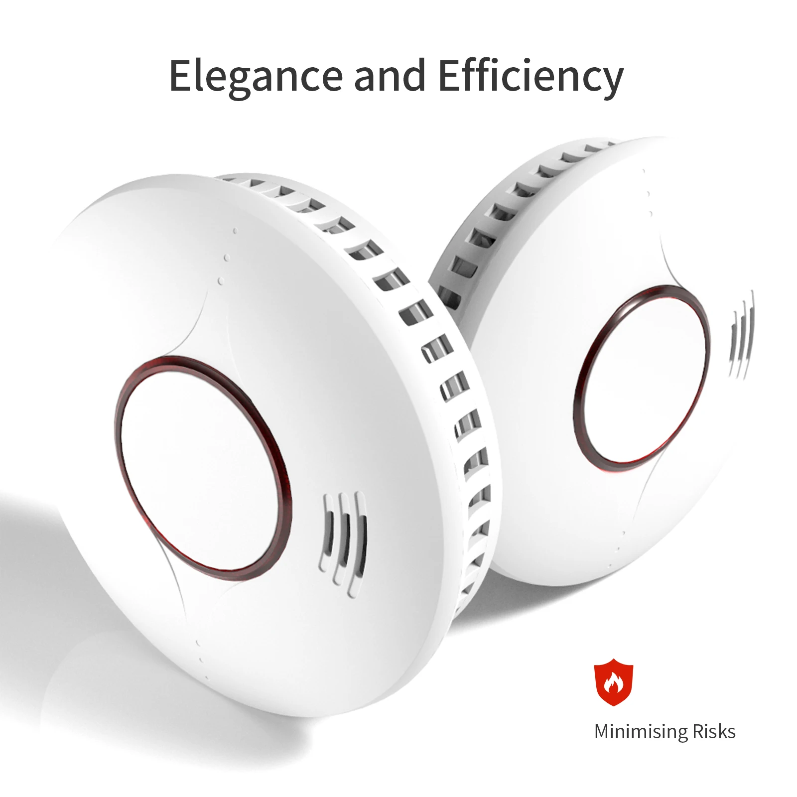 CE Approval Smoke Detector Optical Alarm Wireless Interconnected Alarms Fire Safety High Quality Office Sensor