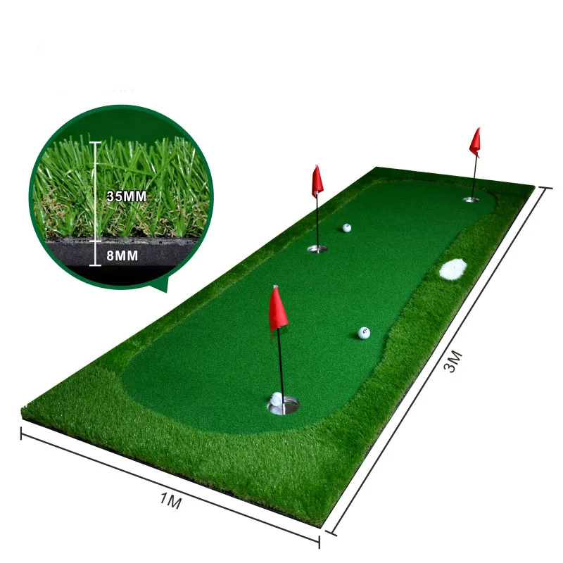 JYX China Artificial Mini Golf Course Par Practice Hitting Putting Green Outside Outdoor Tour  Grass Golf Green Mat