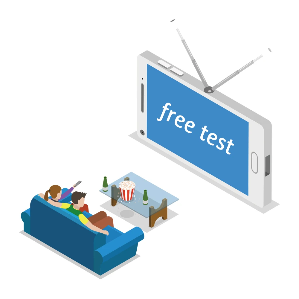 Hot  Abonnement Subscription 12 Months For Android TV 4k Reseller Panel  android  box Free Test