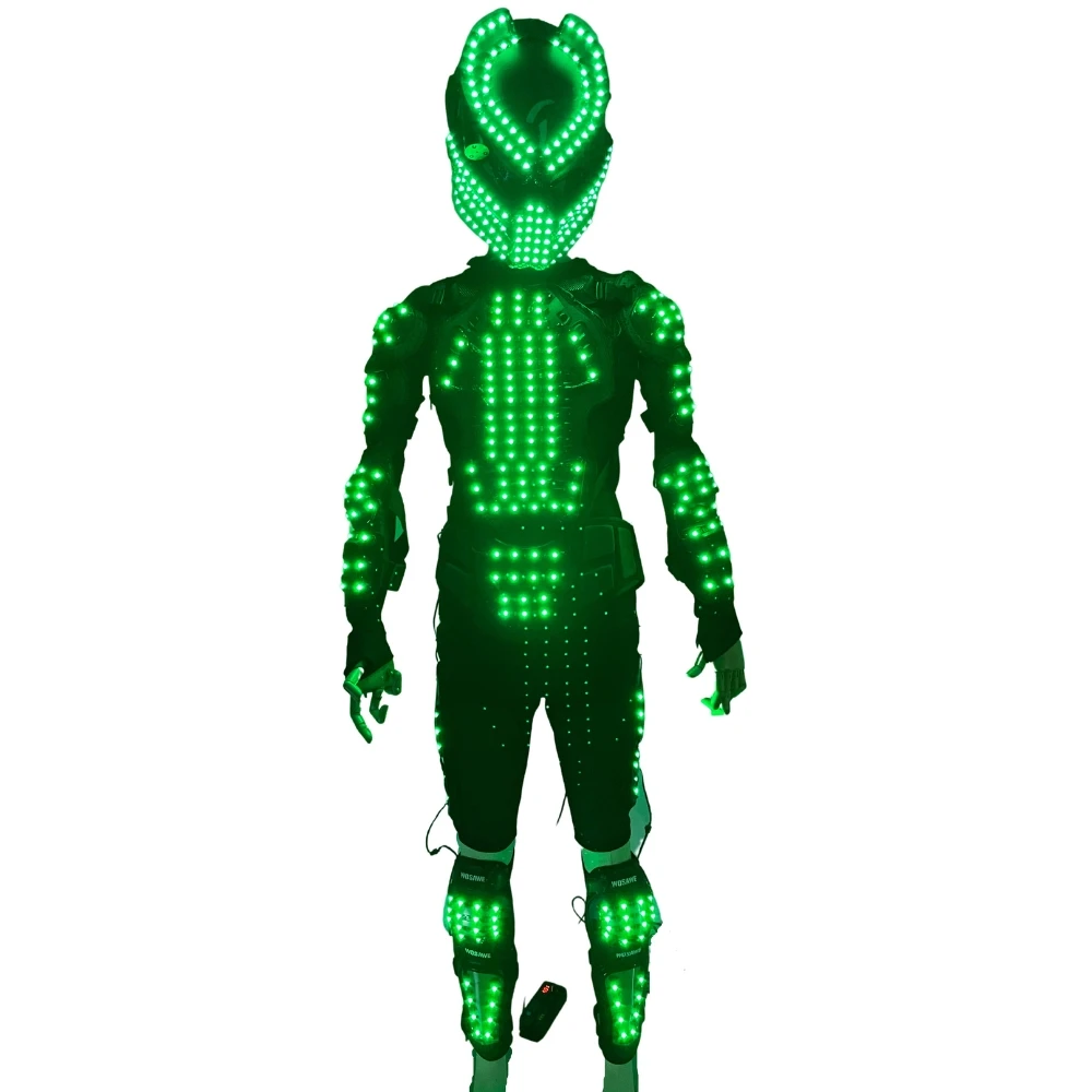 Colorful LED Lighting Costumes Stage Performance Adults DJ LED Show Suits Clothes for Celebration Party Entertainment Event Show