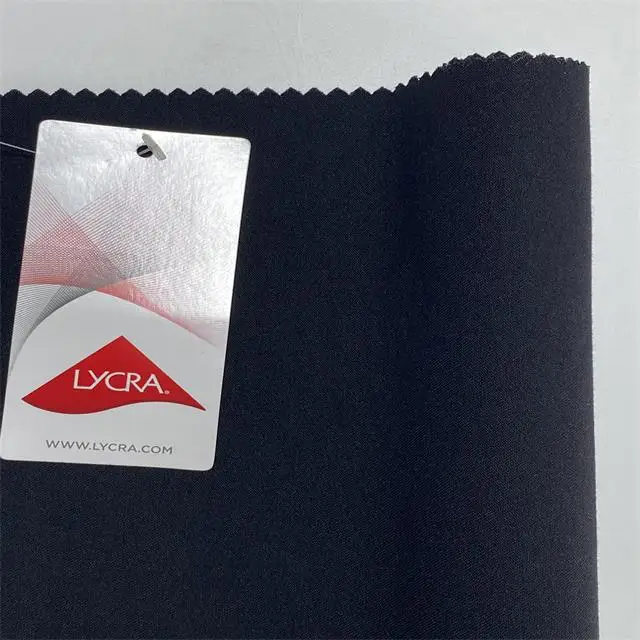 
NR-171002T Lycra Twisting 2/1 Twill Toko Fabric NR LAMLAM Spandex Stretch Bengaline Fabric Pants Nylon Rayon Fabric 