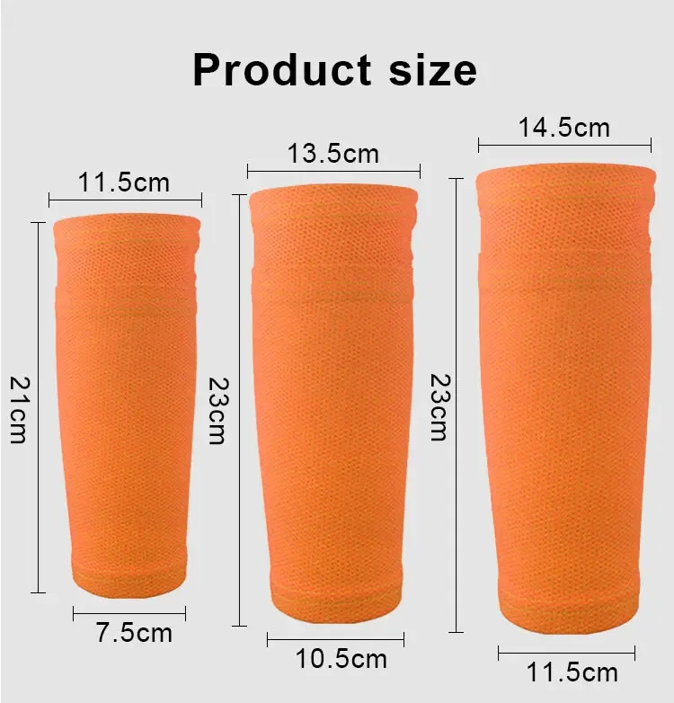 Custom Logo Latest Stretch Sports Football Sock Sleeve Calf Compression Sleeve Shin Guard Support For Soccer shin guard sleeve