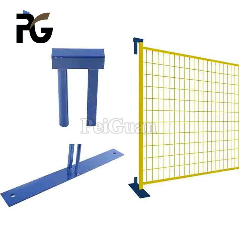 Style Base Construction Site Temporary Fence Panel Portable 6 Feet * 10 Feet Metal Iron Square Frame Canada Temporary Fence