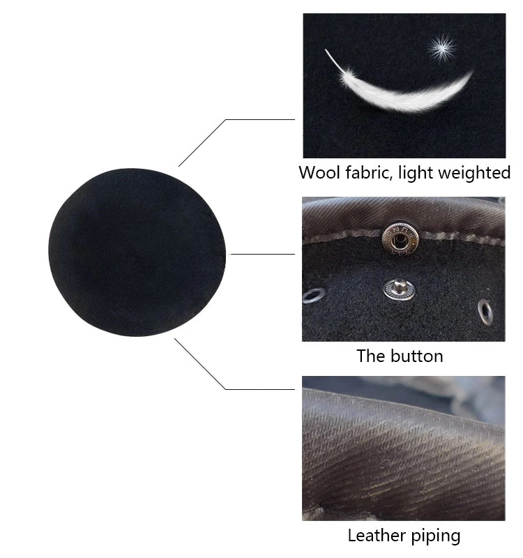 
100% Wool Custom Logo military beret hats, army beret caps military beret caps 