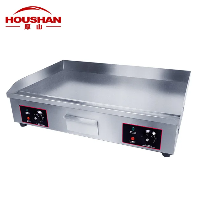  Двойное управление плоская электрическая гриль Teppanyaki для жарки
