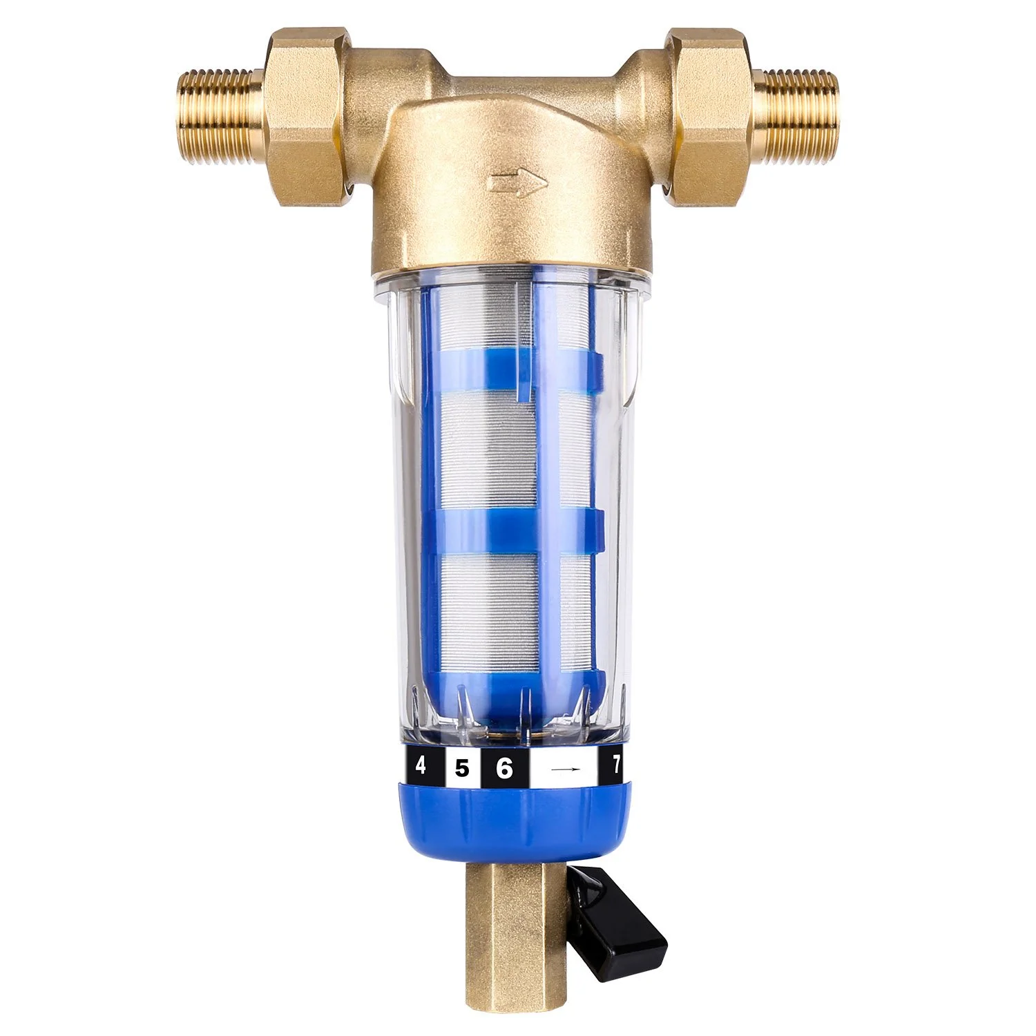 40 Micron Spin Down Reusable Whole House Pre-Filtration Sediment Water Filter System Oem