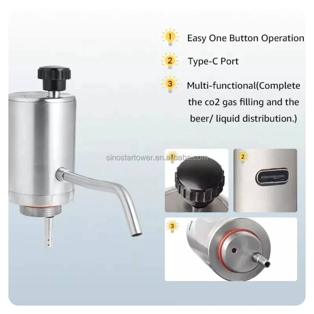 USD rechargeable brewery home brew beer portable electric beer water pump dispenser