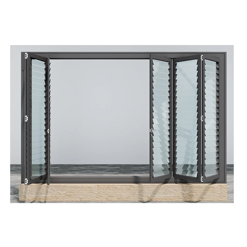 Hot Sale Commercial Household High Quality Left and Right Folding Window Wind Pressure Resistant Folding Windows