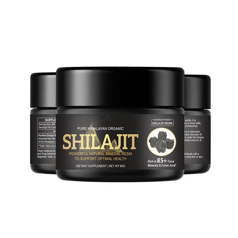 Shilajit Supplement Pure Himalayan Organic Shilajit Resin Original From Himalayan Trace Minerals Fulvic Acid For Focus&Energy