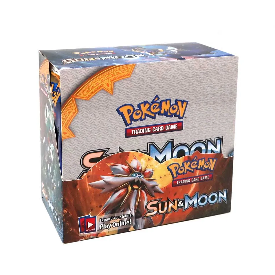 Allogogo 324pcs English Pokemoned Cards Booster Box Sun & Moon Evo Esk Playing Card Trading Card Game Toys Collection