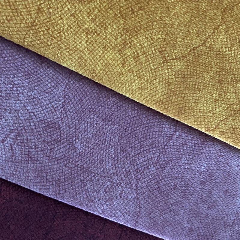 Cheap 100% polyester plain printed velvet waterproof fabrics for curtain and sofa