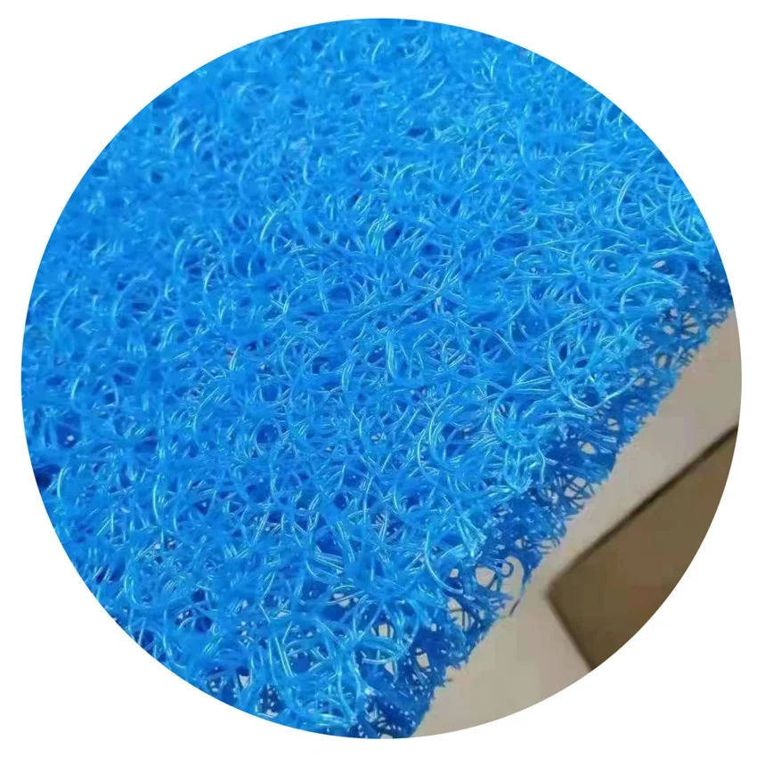 blue PP Pvc Food grade Aquarium Filter Japanese sponge Mat Felt bio Pads Sheets 2m*1m*3.8cm For Fish Tank