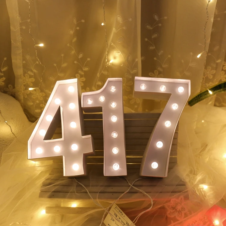 Питание от батарейки 3d фестиваль светодиодный ночник с цифрами