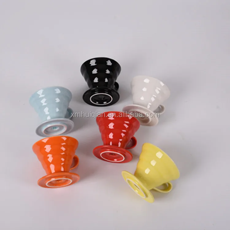 Hot seller type fashion style Ceramic Coffee Dripper coffee filter cup