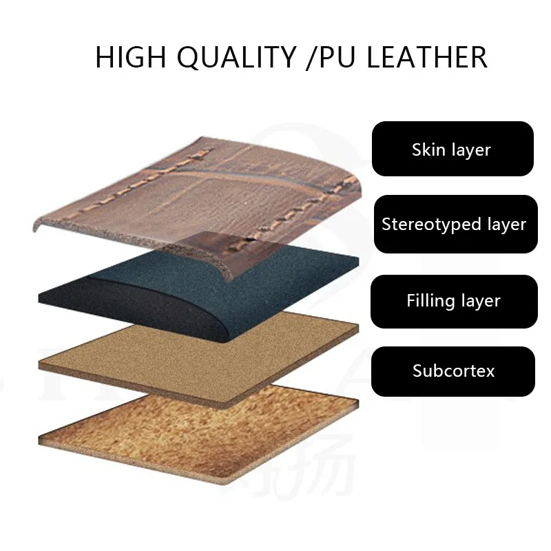 Leather Watch Strap Top Cowhide Pin Buckle butterfly Buckle PUleather Watch Strap Belt crocodile Leather Custom Strap