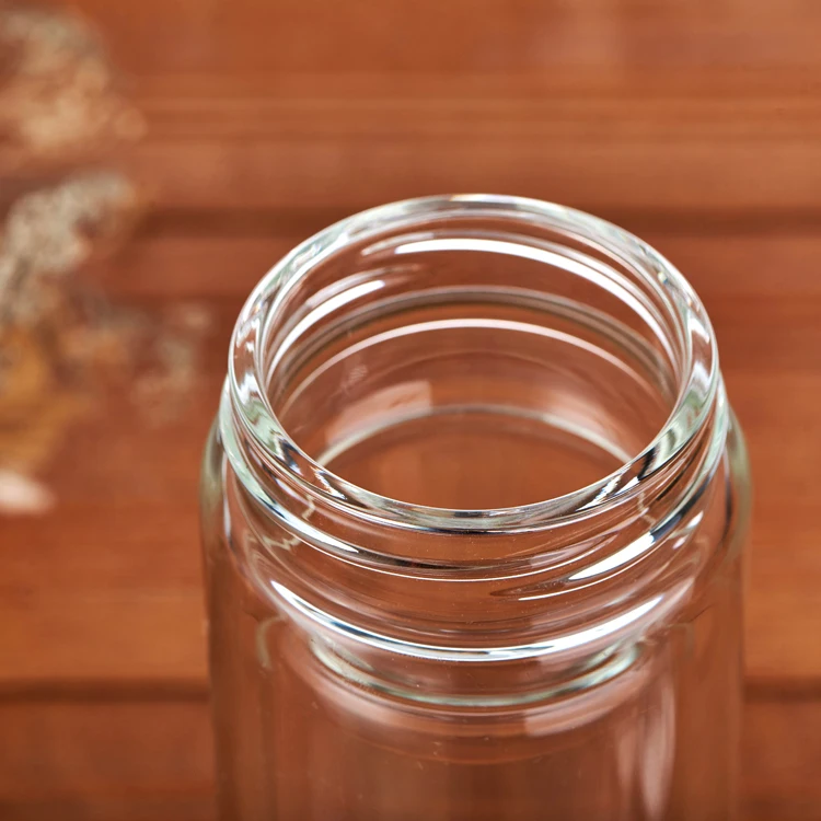 Comi high borosilicate double tier glass water bottle coffee cups with tea leaf separation filter