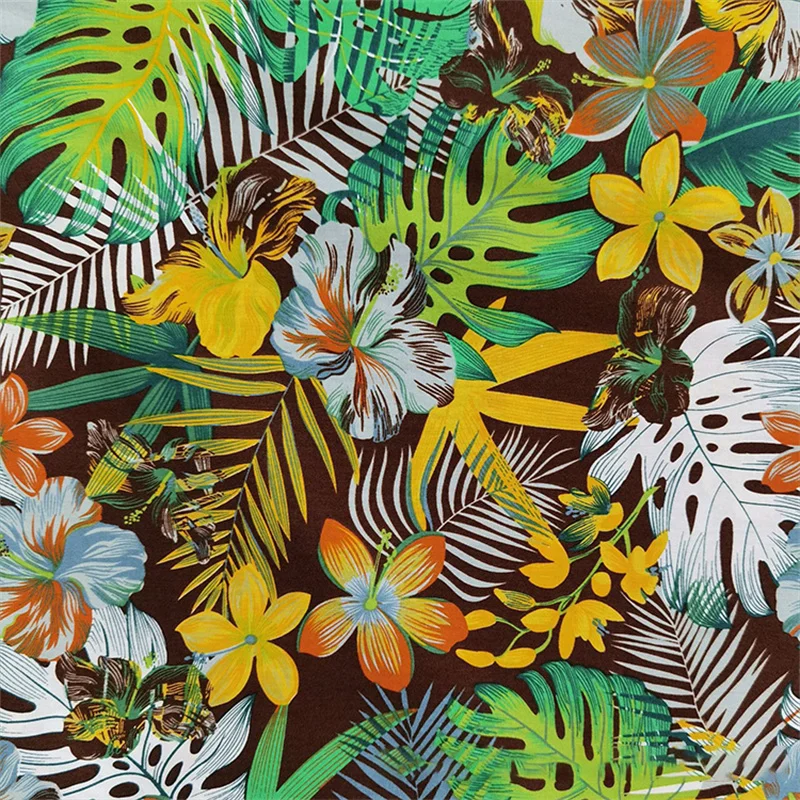 hot sale custom printed TC poplin floral printed polycotton fabric for garment and hometextile