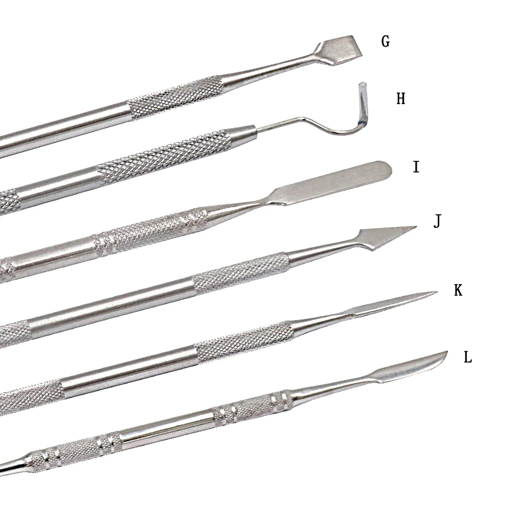 12 Carving Knives Set Clay Sculpture Tool Blade Pottery Metal Modeling Dental Tool Jewelry DIY Making