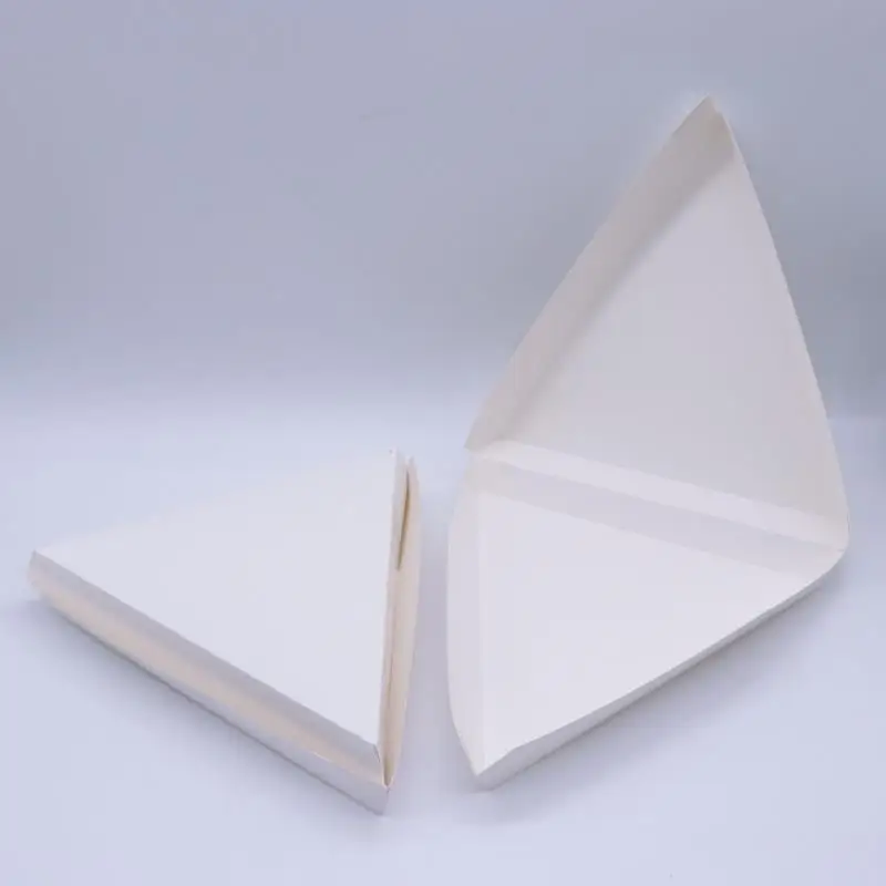 Easily package Choice White  Coated Paper Pizza Slice Box - 400/Case