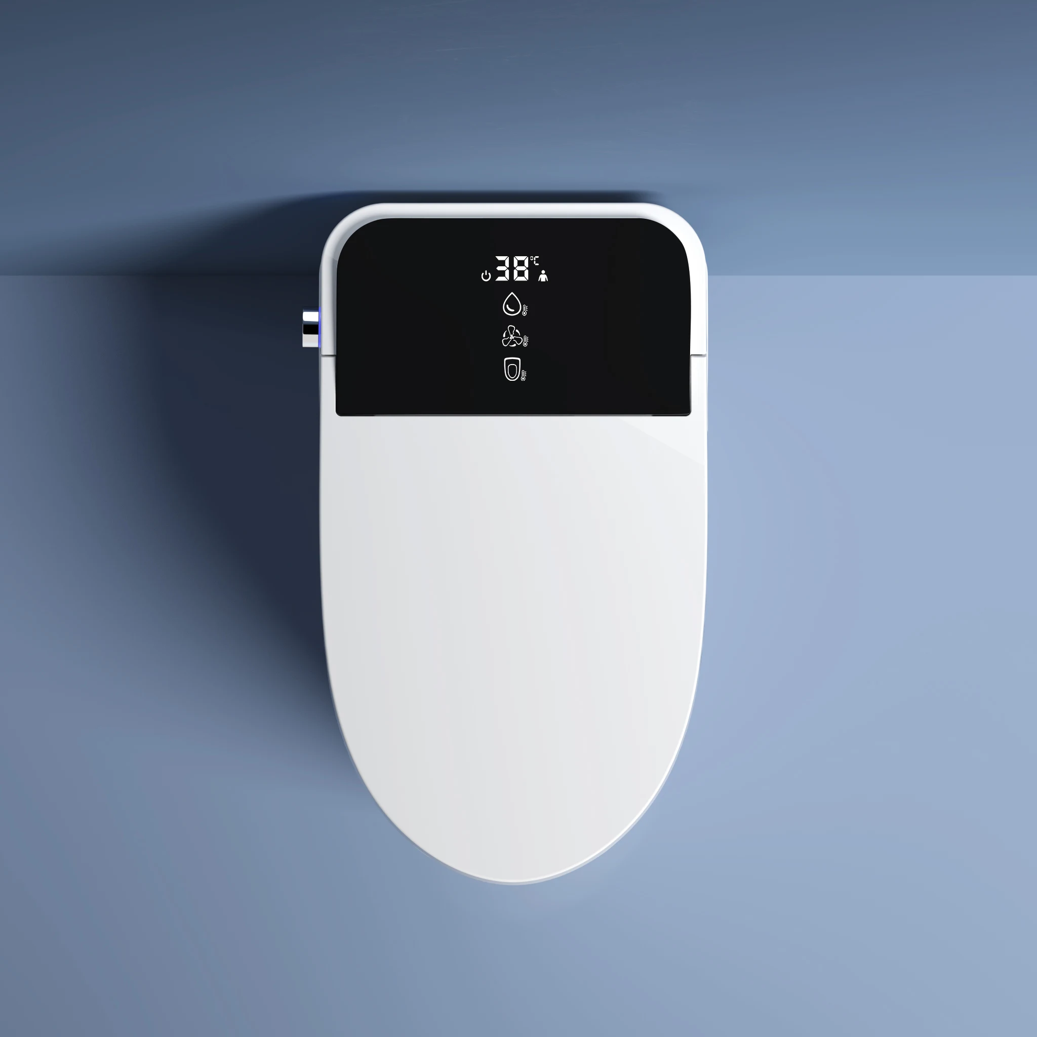 High Tec Electric Intelligent 1 Piece Close stool Wc Toilet Bowl Automatic White Smart Bidet Toilet