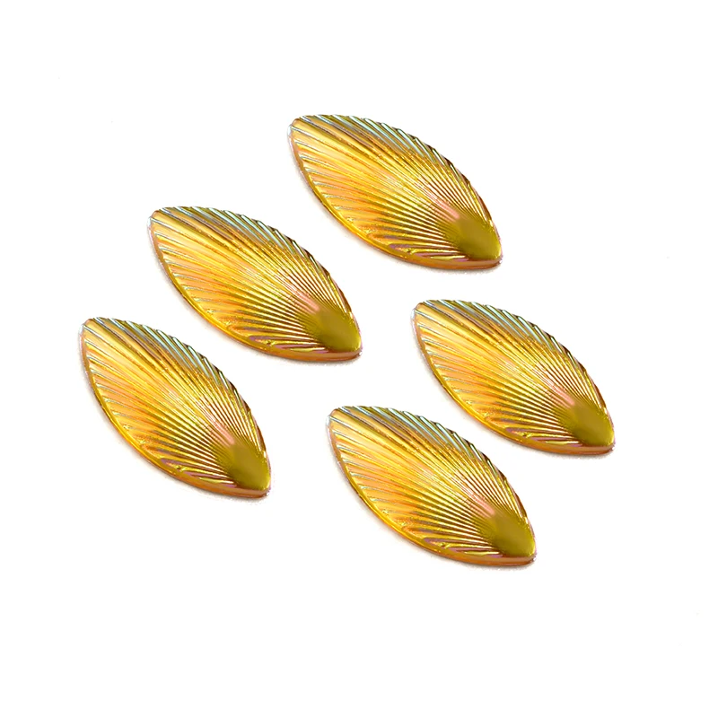 7 * 15mm acrylic horse eye patch mixed color shell pattern water droplet shaped flat bottom drill DIY Yakli jewelry accessories