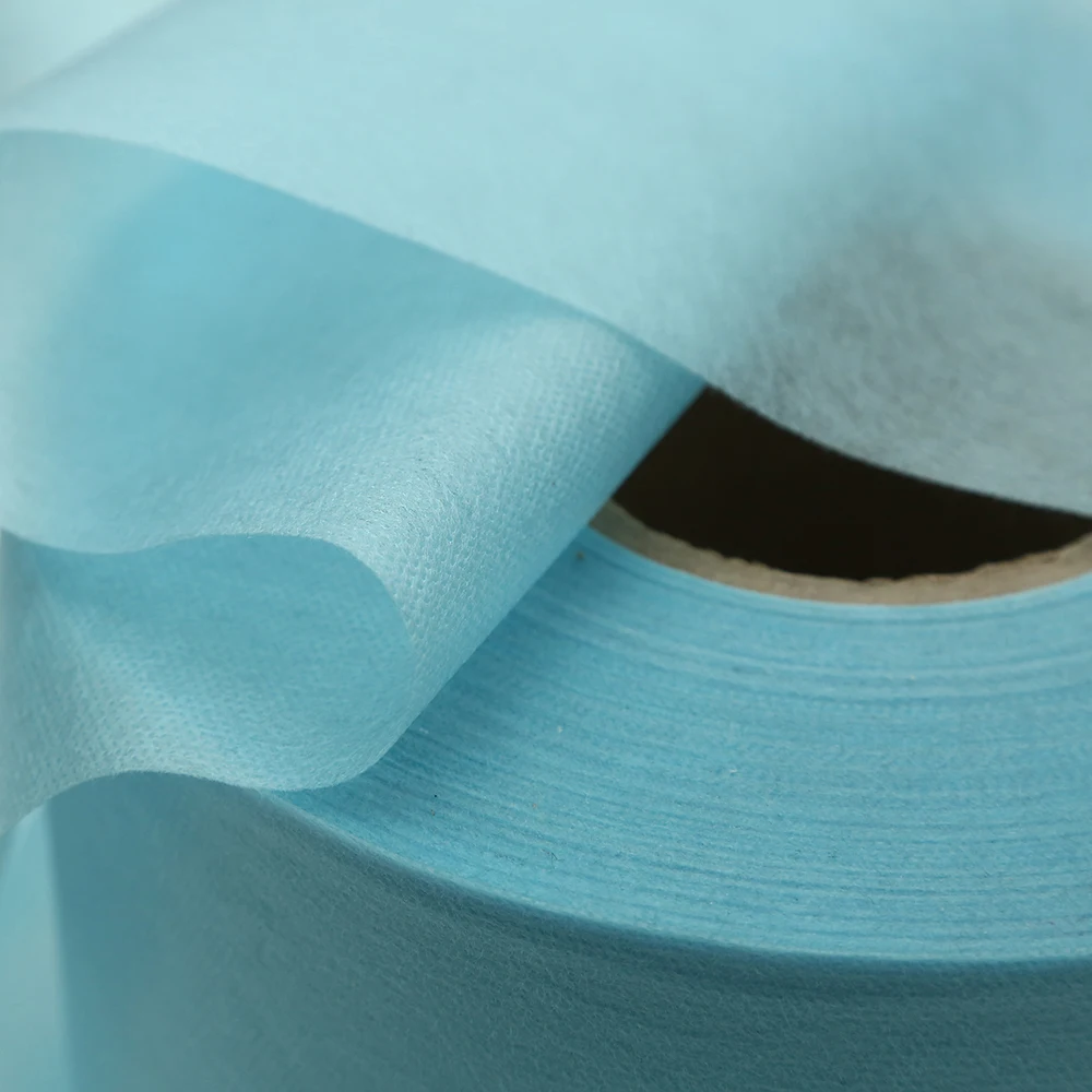 Factory supply Spunlaced white polyester garment lined with flame retardant composite water absorbent non-woven fabric