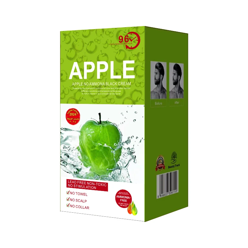 Wholesale Natural New Apple Hair Color 96 No Ammonia Brown Hair Color Cream Black Apple Colour Dye For Men Coloring Shampoo
